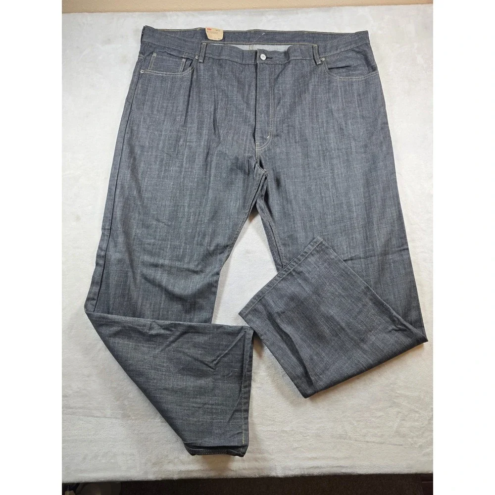 Levi's 559 Jeans Mens 50x34 Big Tall Dark Wash Blue Denim Relaxed Straight Fit